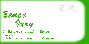 bence vary business card